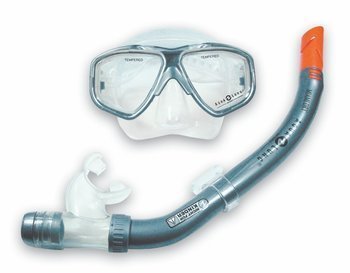 Aqua Lung Snorkel Set Miami-Miami Pro Dry silver Mask + Snorkel