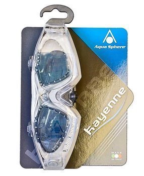 Aqua Sphere Kayenne Swim Goggles Smoke Lens Transparent / Silver
