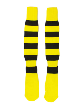 Football socks Iskierka yellow and black