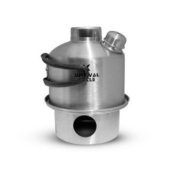 Survival Kettle Mini 0.3-0.4 L Silver mini tourist kettle 0.3l