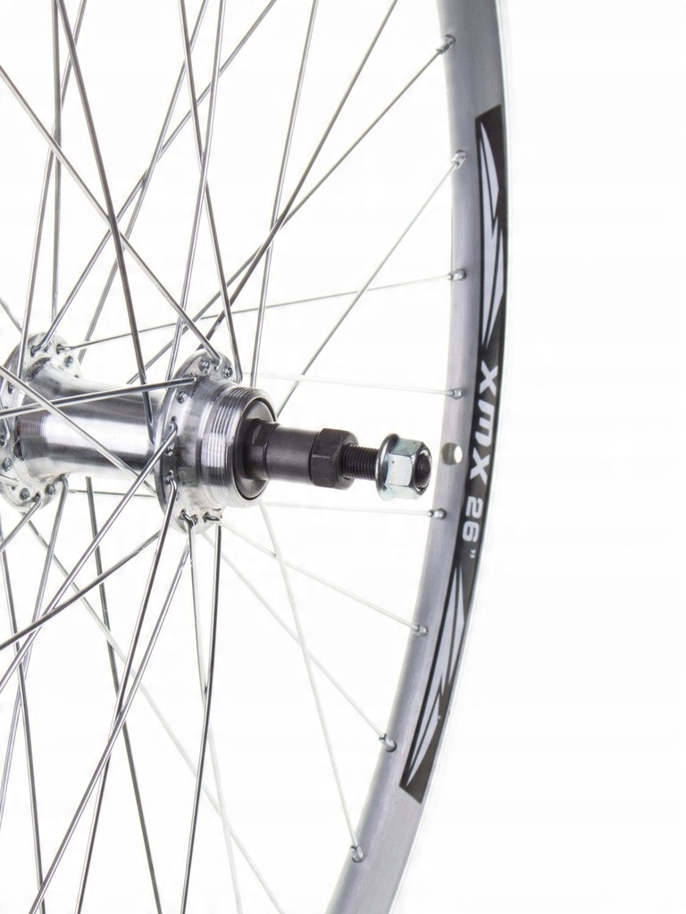 Aluminum Rear Bicycle Wheel 28", rim cone, silver, Aluminum hub Bike