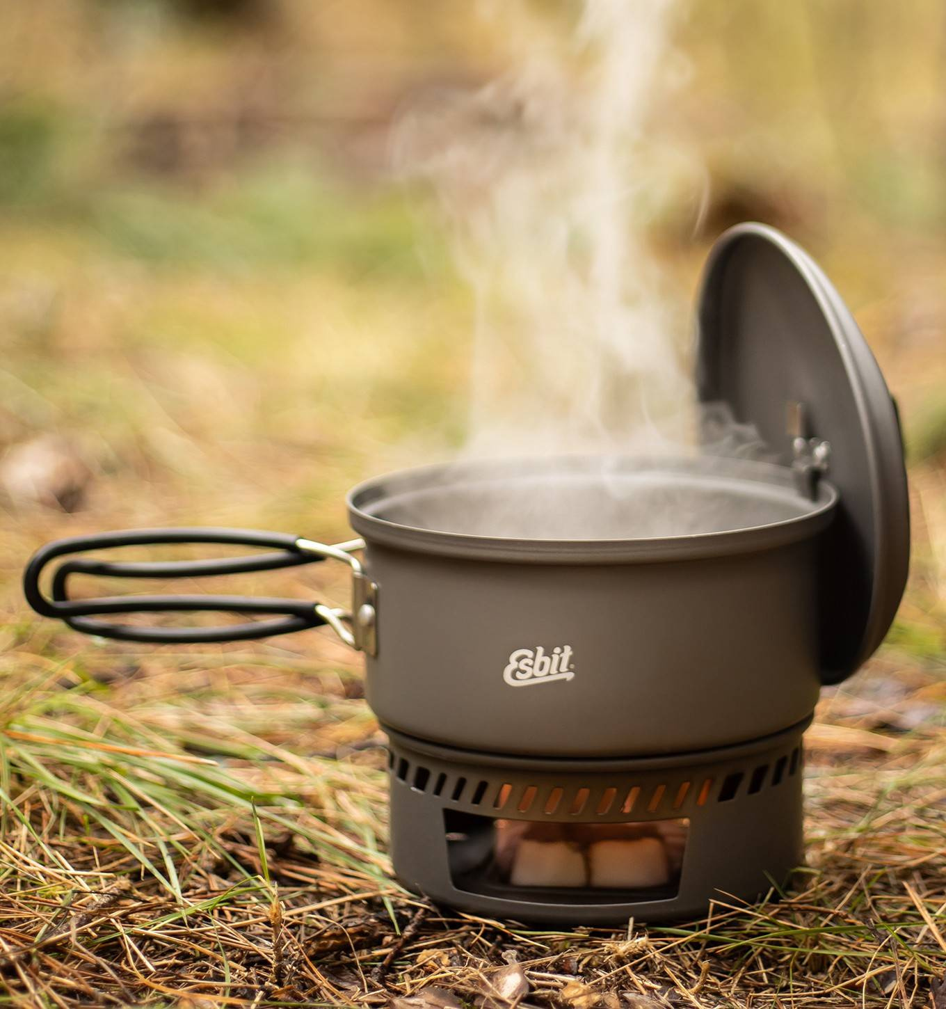 Esbit Solid Fuel Cookset 1000 Camping Equipment Camping and Hiking Camp Cookware Zestawy