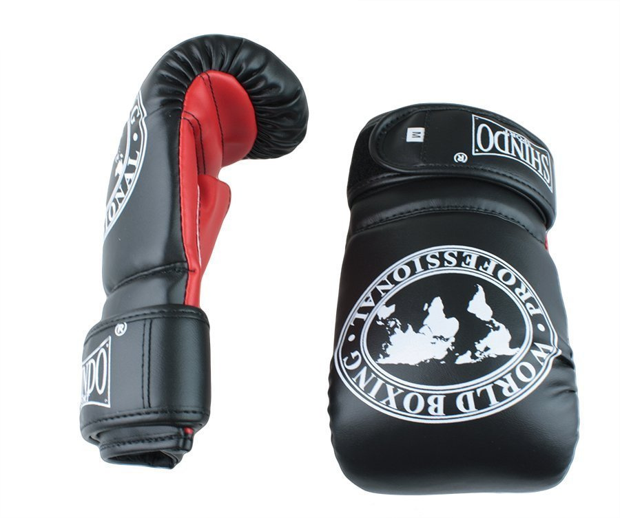 MMA Gloves Black Shindo Boxing Gloves Martial Arts Boxing Gloves