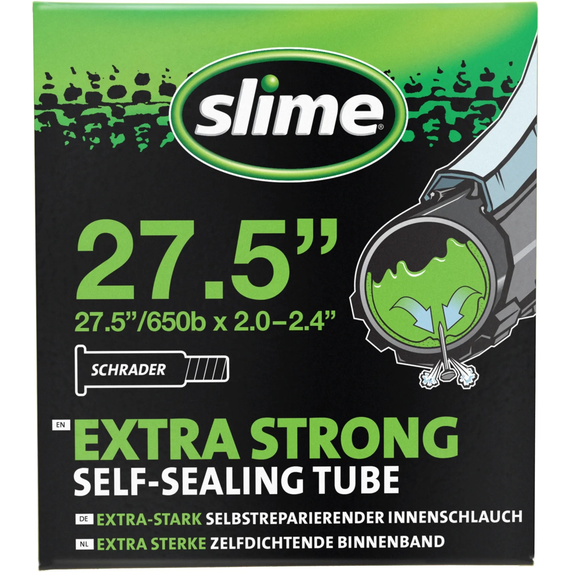 SLIME SMART TUBE Selfsealing 27,5 x 1,902,125 Schrader valve Bike