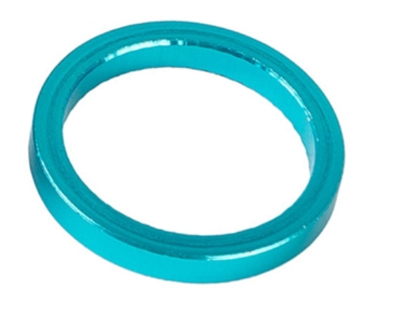 Accent 5mm Aluminum Headset Spacer - Blue