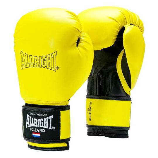 Allright Limited Edition PU boxing gloves yellow 2031