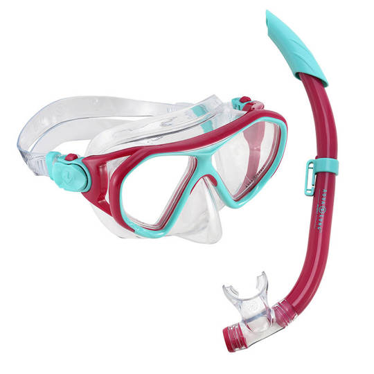 Aqualung mask+tub combo Urchin Jr S SC3152143SV1 Bright Pink-Turquoise