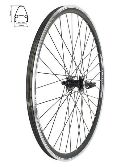 Bicycle Front Wheel 27.5" SF-B07 QR Black Disc Brakes