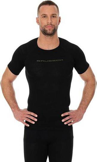 Brubeck SS11930 Men's 3D Bike Pro short sleeve T-shirt black