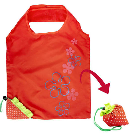 Shopping Bag »FUN«, Strawberry