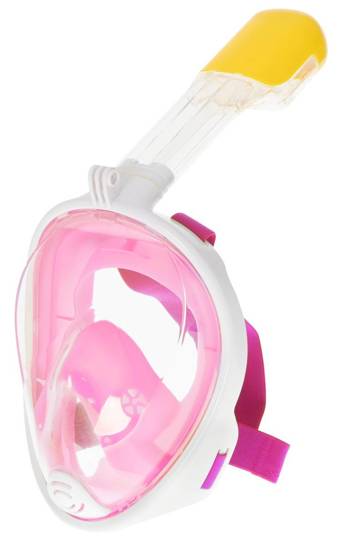 Snorkeling Foldable Full Face Mask - S/M, Pink