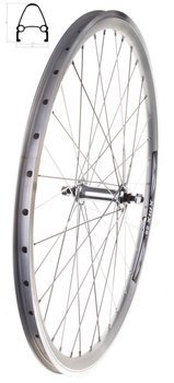 Aluminum Front Bicycle Wheel, Arriv 24" ,rim cone silver,