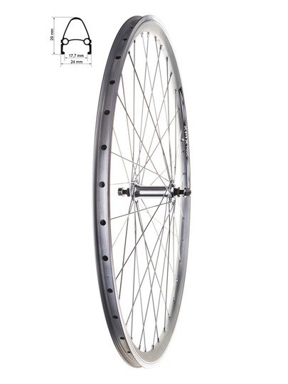 Aluminum Front Bicycle Wheel 28, rim cone, silver, Aluminum 