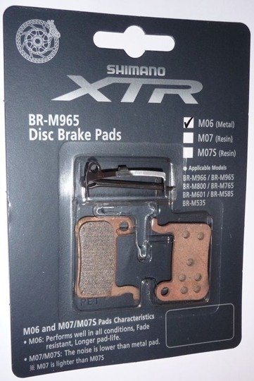 Disc Brake Pads with spring M06 metal to BRM 975-965-800-765-601-585-535