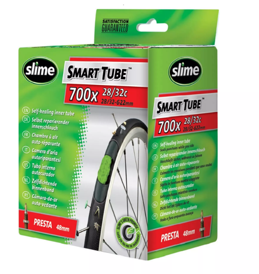SLIME SMART TUBE 700 x 28-32C Presta  Valve Self-sealing tube