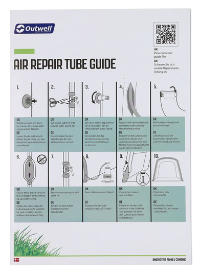 Outwell Air Repair Tube - Red D