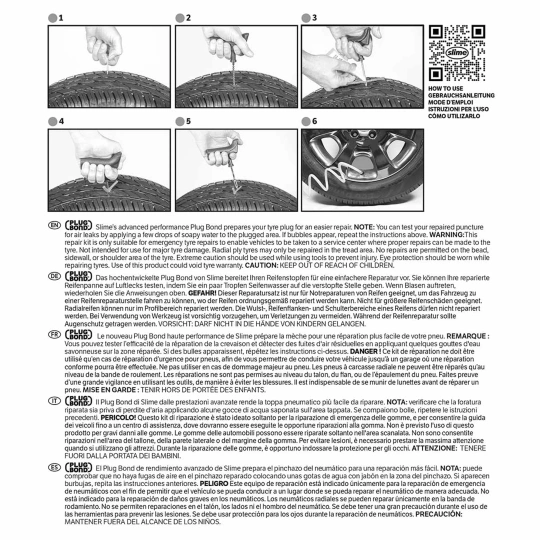 Slime Deluxe tyre repair kit for off-highway tyres