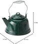 GSI Outdoors Tea Kettle | Enameled Steel 10 Cup Tea Kettle for Outdoor Cooking, Camping, Cabin and Home Kitchen