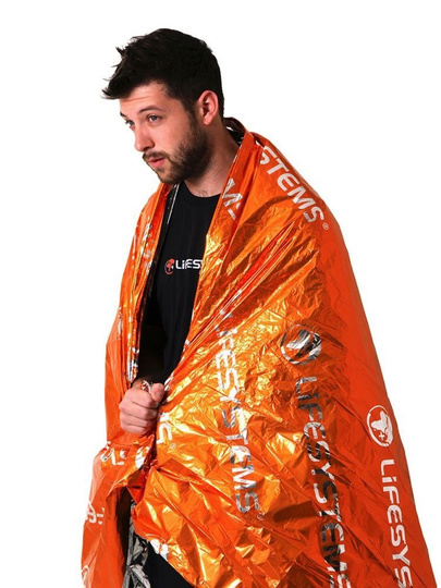 Lifesystems Emergency Silver Foil Thermal Blanket For Hiking, Mountaineering And Outdoor Survival