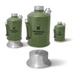 Survival Kettle Green aluminum travel kettle + steel stove