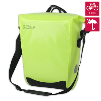 Wasserdichte Fahrradtasche Lynx 23 L – Neon-Gelb Wasserdichte Radtasche