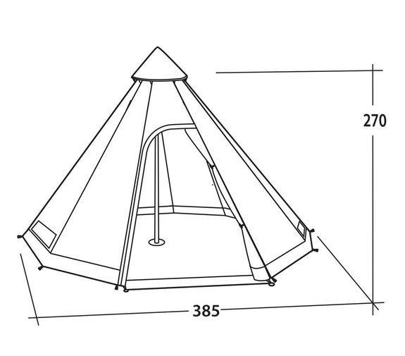 8 Personen Zelt Easy Camp Moonlight Tipi – Tipi Zelt Campingzelt