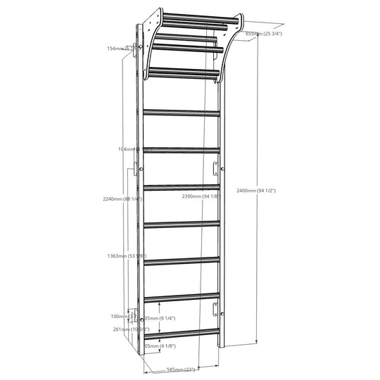 BenchK 310W multifunctional wall bar
