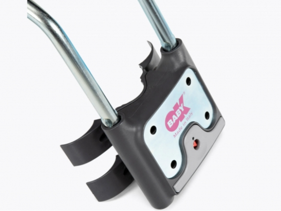OKBABY 10+ - Fahrradsitz hinten für Kinder bis 22 kg mit Liegefunktion - Grau