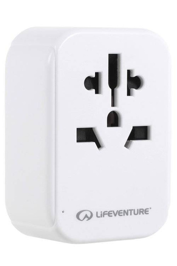 Lifeventure World to Europe Travel Adaptor , USB A, USB C