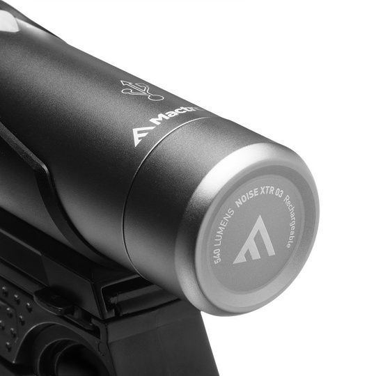 Powerful rechargeable front bicycle light 540 lm MacTronic NOISE XTR 03