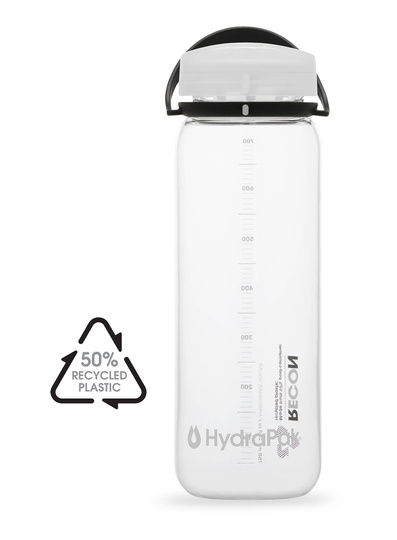 Trink Flasche HydraPak Recon 750ml - Clear/Black Trekkingflasche Outdoorflasche