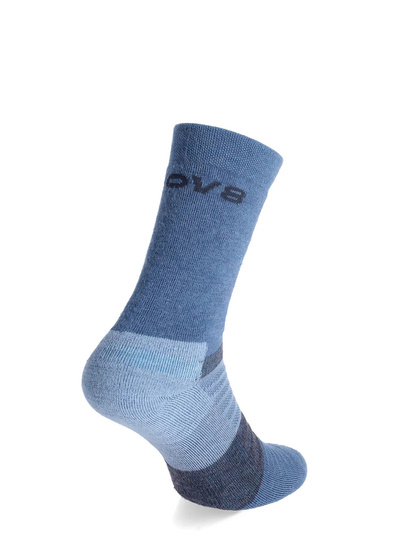 Merino Outdoor Socken Inov-8 Merino High Sock – navy/melange Trekkingsocken