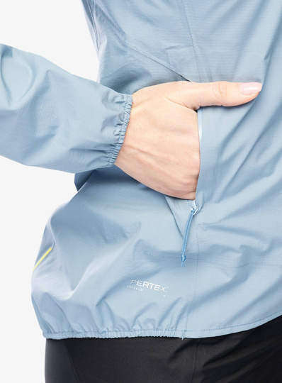 Damen Laufjacke Inov-8 Stormshell FZ V2 - blau-grau