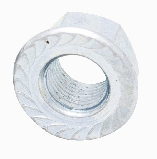 Nut to rear hub axle with  flange