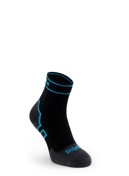 Bridgedale StormSock Mid Ankle wasserdichte Socken – Schwarz/Blau