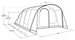 6 - person Tent  Outwell Moonhill 6 Air - blue