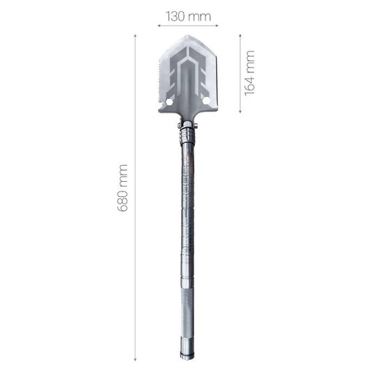 Multifunktionaler Schaufel Klapp-Survival-Schaufelmesser-Schraubendreher Glasbrecher