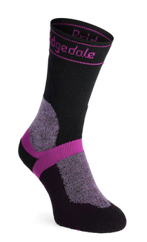 Bridgedale MTB Winter Weight T2 Merino Sport Boot - black/purple