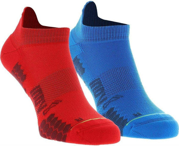 inov-8 Trailfly Sock Low Twinpack Blue - Red