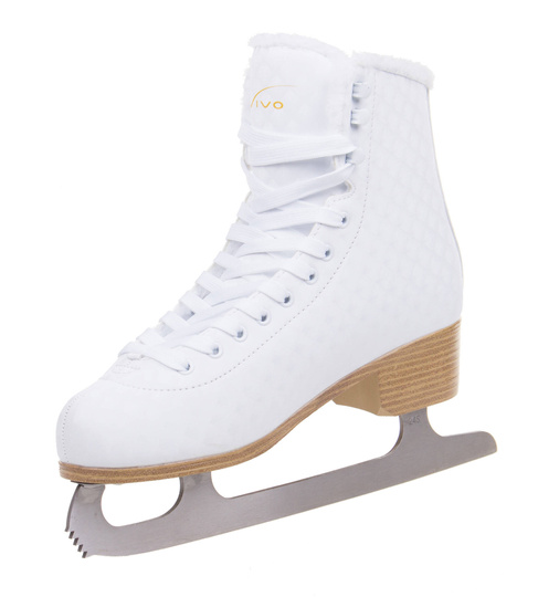 Vivo Bella Donna white figure skates 