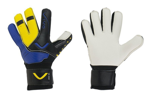 Torwarthandschuhe Vivo GK-2020 Blau-Gelb-Schwarz