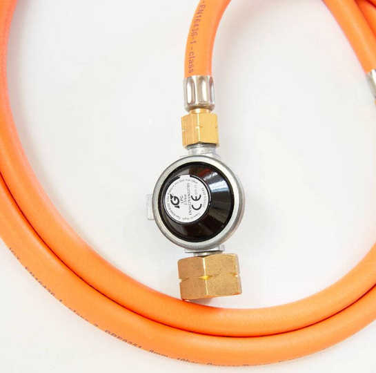Gas hose with 30 mbar regulator for a large 11kg bottle grill 200 cm - NomadiQ
