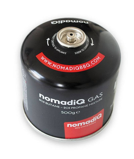 Gaskartusche mit Gewinde 500 g für tragbare Gasgrills – NomadiQ