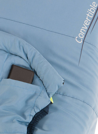 Outwell Convertible Junior Sleeping Bag (120-150 cm) - ice/navy