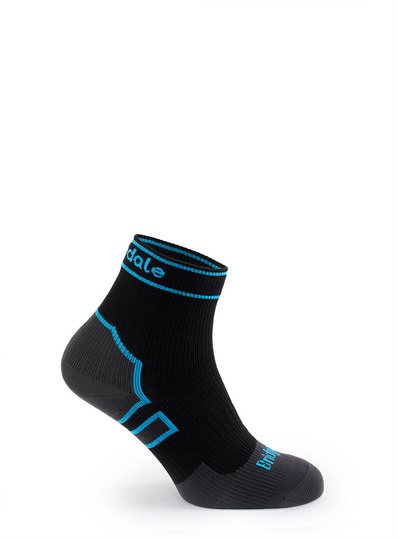 Bridgedale StormSock Mid Ankle wasserdichte Socken – Schwarz/Blau Outdoor Socken