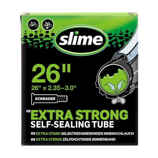 Slime self-sealing inner tube 26" AV 26 x 2.35 - 3.00 Schrader 35 mm valve
