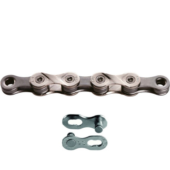 KMC X-9 114-gauge 9-piece chain, gray with clasp box