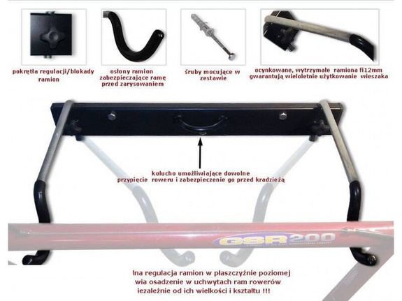 SPACE 65 bike rack black