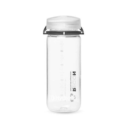 Trink Flasche HydraPak Recon 500ml - Clear/Black Trekkingflasche Outdoor Flasche