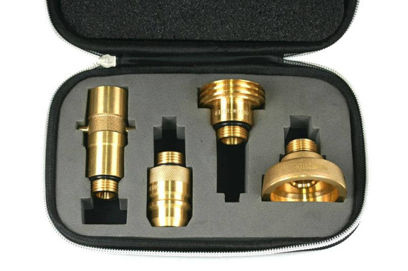 Drehmeister LPG Adapter Set W21.8 Tankadapter-mit Etui - Alle Europa Autogas Adapter (W21.8)